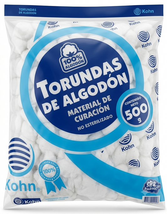 Algodón Kohn 500 Gramos Torunda