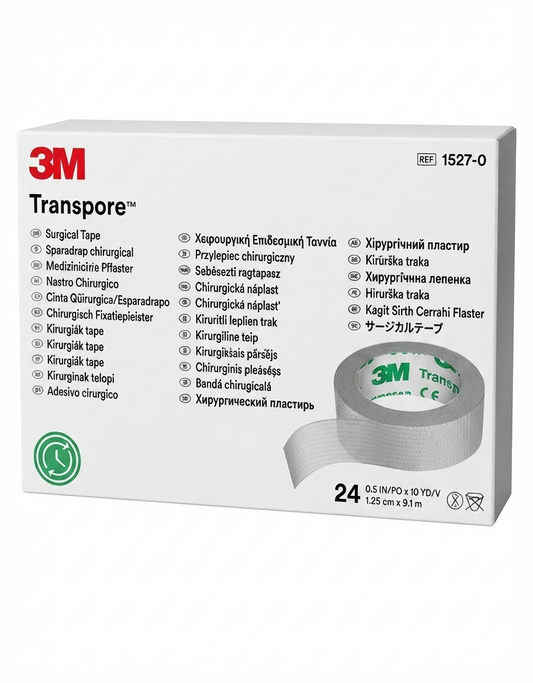 Cinta Transpore 3M 1/2'' - Caja Con 24 Unidades