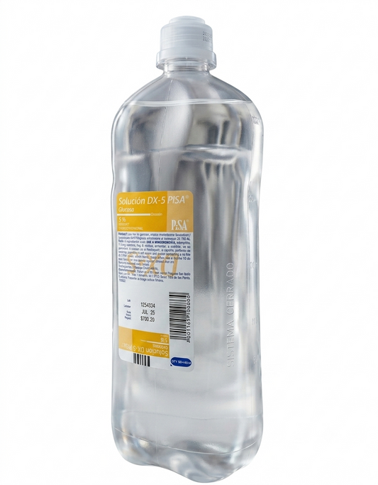 Solución Glucosada 5% 1000mL PISA