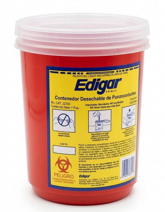 Contenedor Para Objetos Punzocortantes