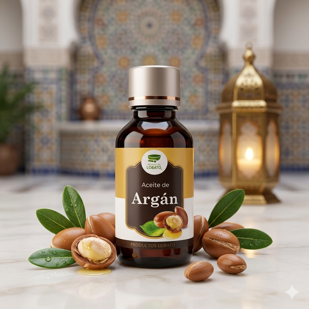 Aceite De Argán 50mL Marca LOBATO Paquete Con 25 Piezas