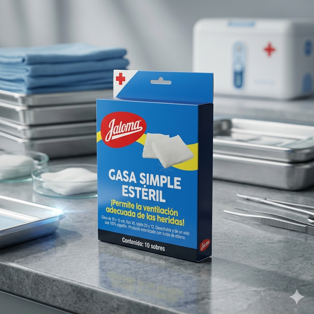 Gasa Estéril Jaloma 10x10 Con 10 Sobres