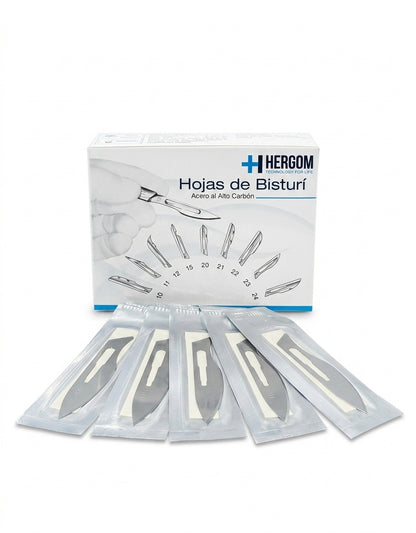 Navaja/Hoja Para Bisturi #24 Hergom C/100 Unidades