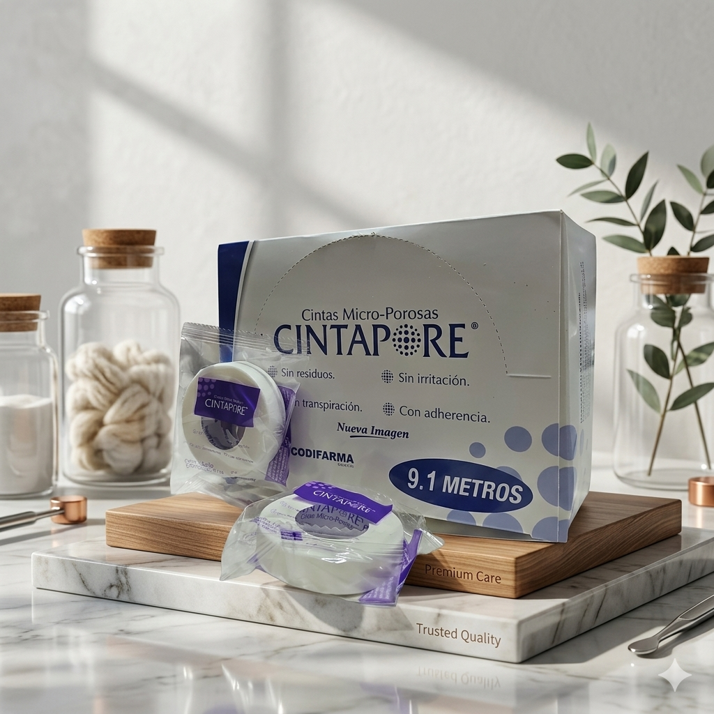 Cinta Micropore Cintapore 1/2'' Blanco Caja C/24 Unidades