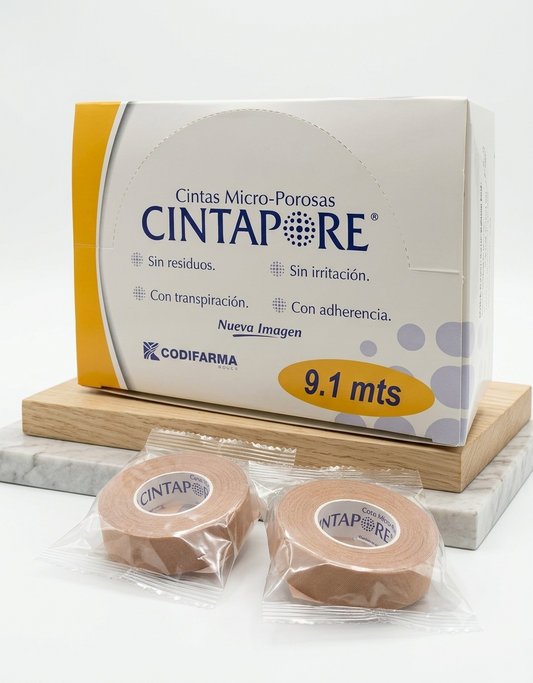 Cinta Microporosa Cintapore 1/2'' Piel Caja C/24 Unidades