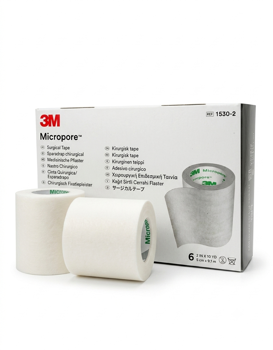 Cinta Micropore 3M 2'' Blanco Caja C/6 Unidades