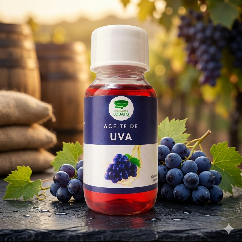 Aceite De Uva 50mL Marca LOBATO Paquete Con 25 Piezas