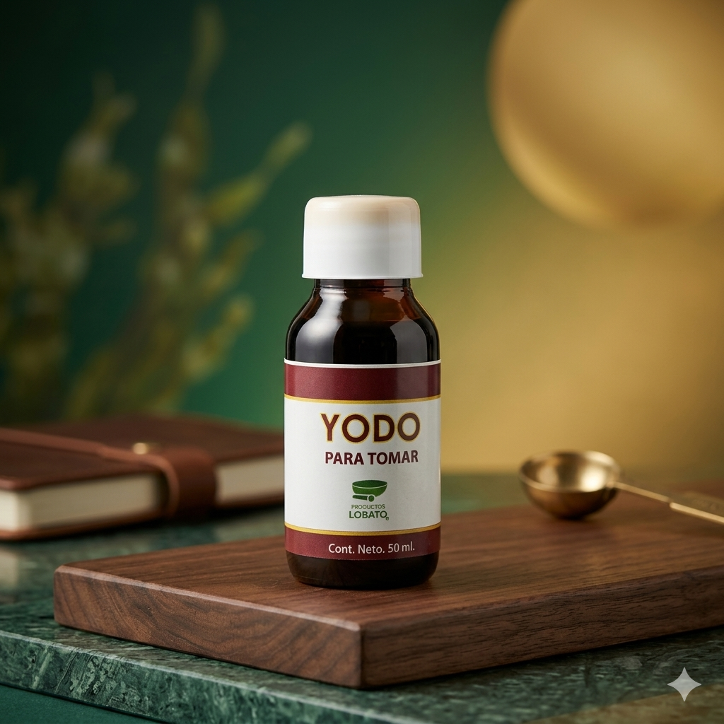 Yodo Para Tomar 50mL Marca LOBATO Paquete con 25 Piezas