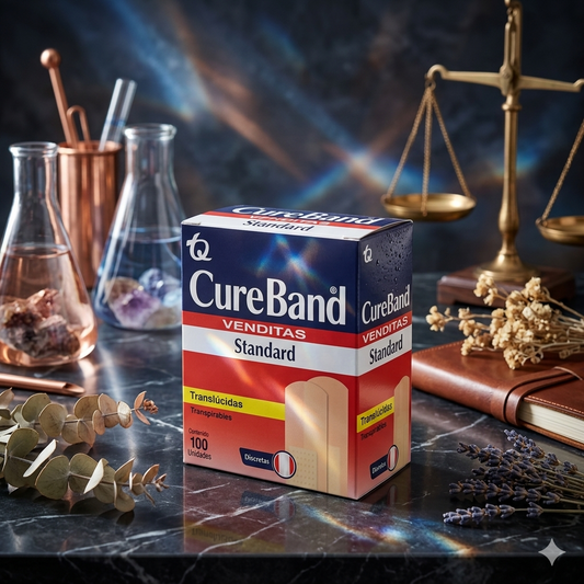 Curitas Venditas Traslucidas CUREBAND Con 100 Piezas