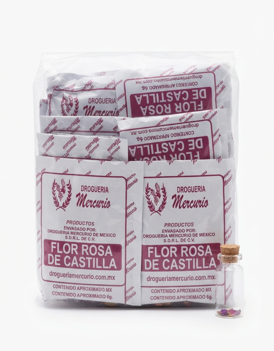 Rosa De Castilla Con 50 Sobres Marca MERCURIO