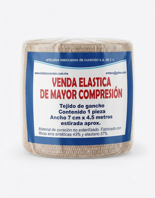 Venda Elástica Para Compresión 7cm Marca SELECTA