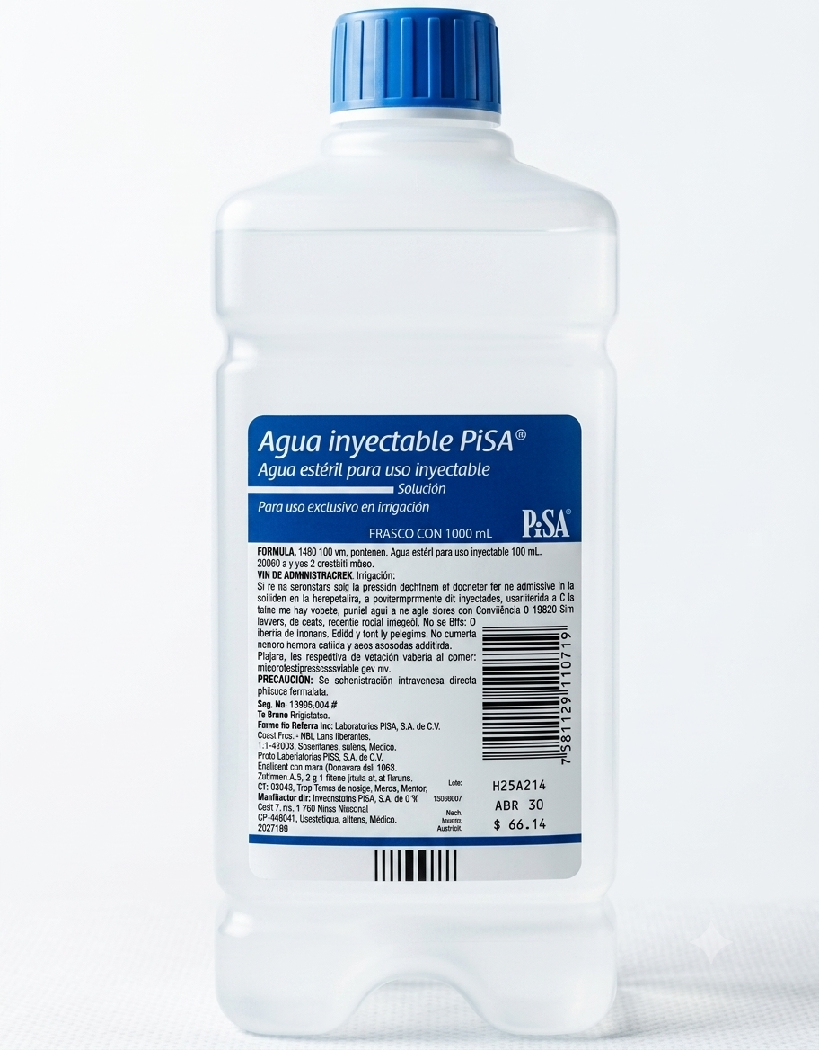 Agua Para Irrigación PISA 1 Litro