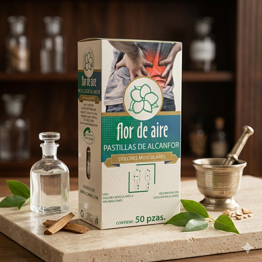 Alcanfor Tabletas Paquete Con 50 Sobres
