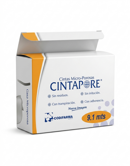 Cinta Microporosa Cintapore 1'' Piel Caja C/12 Unidades