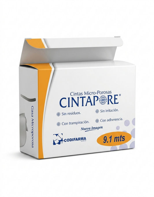 Cinta Microporosa Cintapore 1'' Piel Caja C/12 Unidades