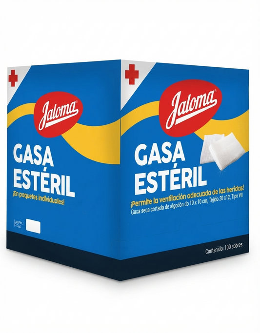 Gasa Estéril Jaloma 10x10 Con 100 Sobres