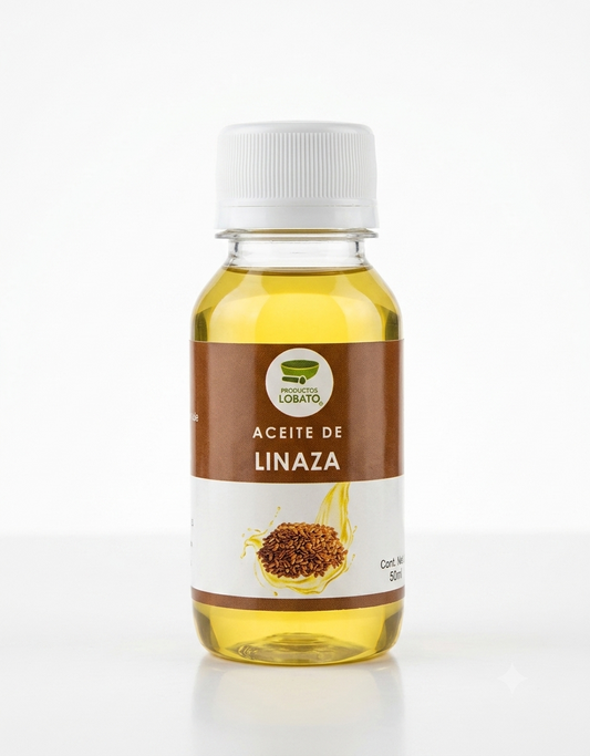 Aceite De Linaza 50mL Marca Lobato