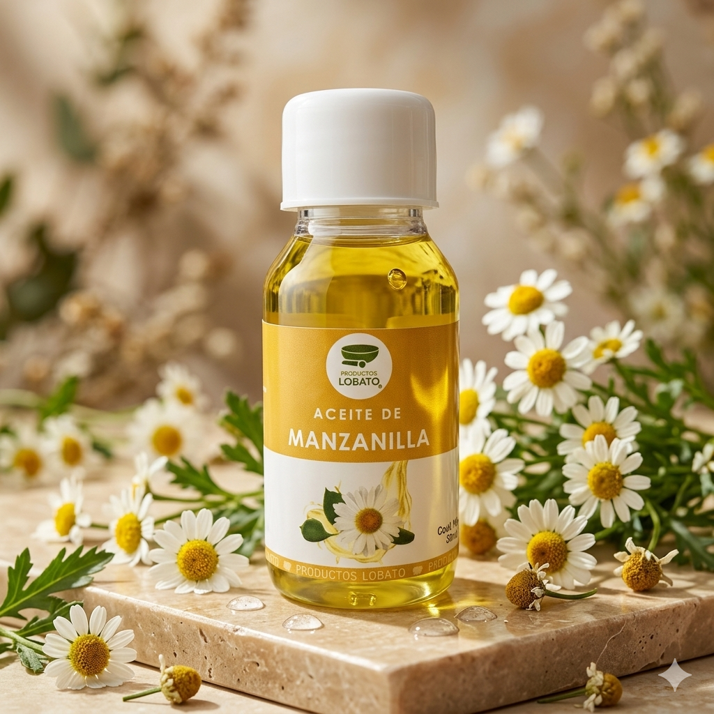 Aceite De Manzanilla 50mL Marca LOBATO Paquete Con 25 Piezas
