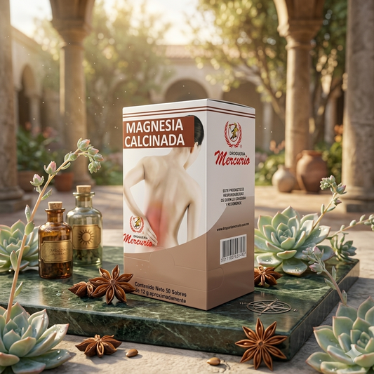Magnesia Calcinada Con 50 Sobres Marca MERCURIO