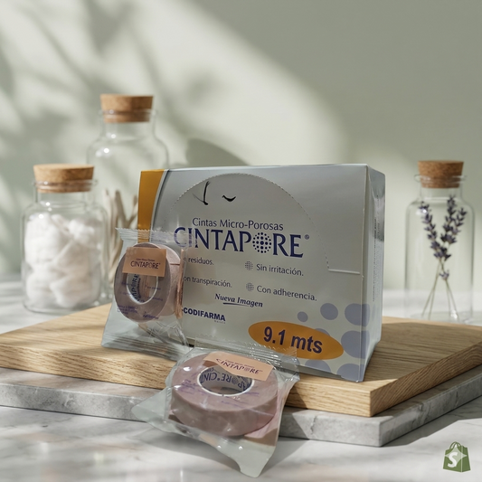 Cinta Microporosa Cintapore 1/2'' Piel Caja C/24 Unidades