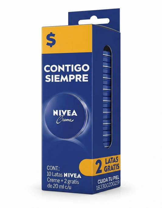 Crema Corporal Nivea 20 Grs. C/10 Piezas