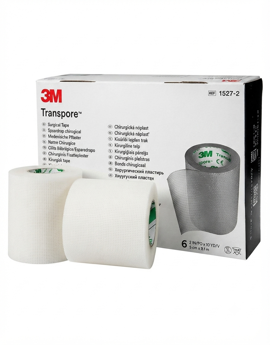 Cinta Transpore 3M 2'' (5cm X 10m) Caja C/6 Unidades