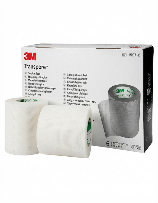 Cinta Transpore 3M 2'' (5cm X 10m) Caja C/6 Unidades