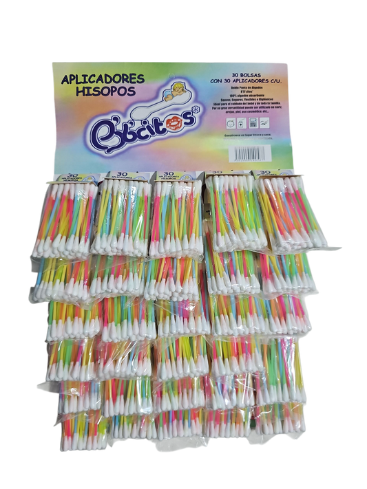 Cotonetes BBCITOS Exhibidor C/30 Piezas