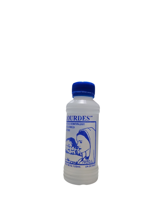 Alcohol Desnaturalizado 70° Lourdes 125mL - Pieza