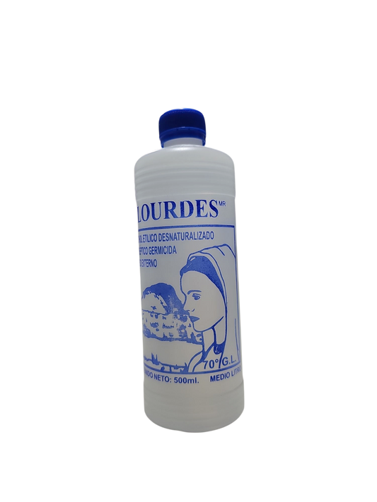 Alcohol Desnaturalizado 70° Lourdes 500mL - Pieza