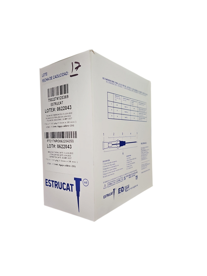 Catéter Punzocat #17 Rojo ESTRUCAT C/50 Unidades