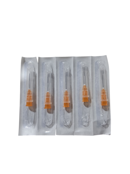 Aguja Hipodermica Naranja 25g X 16mm Sensimedical Caja C/100