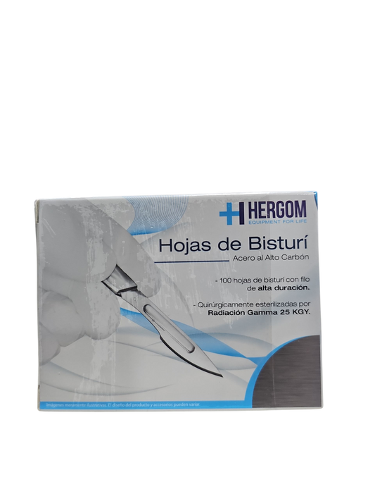 Navaja/Hoja Para Bisturi #21 Hergom C/100 Unidades