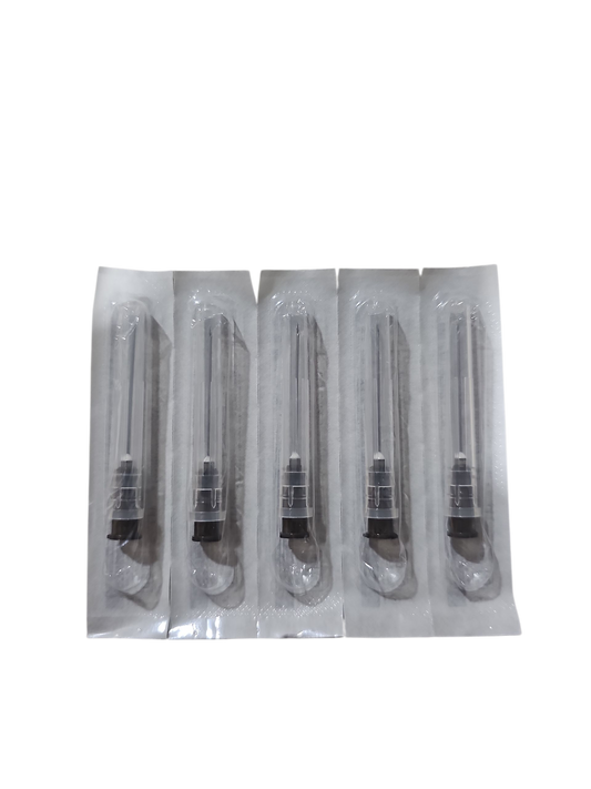 Aguja Hipodermica Negra 22g X 32mm Sensi Medical Caja C/100
