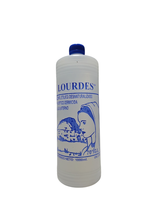 Alcohol Desnaturalizado 70° Lourdes 1 Litro - Pieza