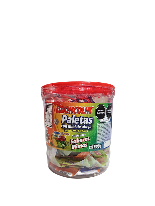 Paletas Broncolin Tarro C/50 Piezas