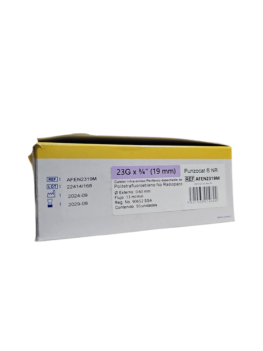 Catéter Punzocat #23 Morado VIZCARRA - C/50 Unidades