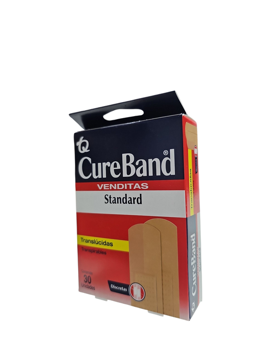 Curitas Adhesivas Translucidas CUREBAND C/30 Piezas