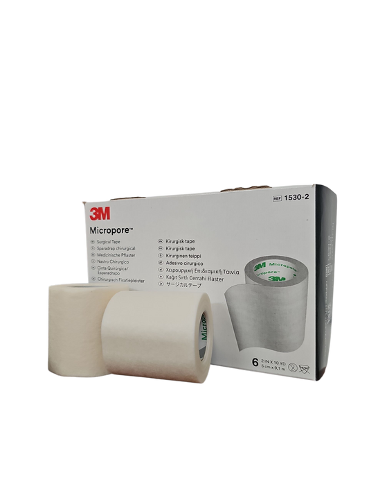 Cinta Micropore 3M 2'' Blanco Caja C/6 Unidades