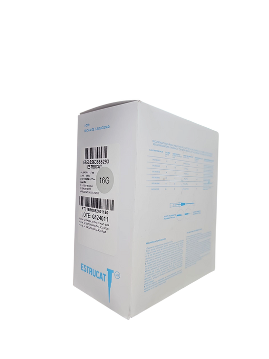 Catéter Punzocat #16 Gris ESTRUCAT – C/50 Unidades