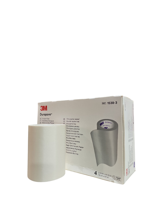 Tela Adhesiva Durapore 3M 7.6cm X 9.1m (3'') Caja C/4 Piezas