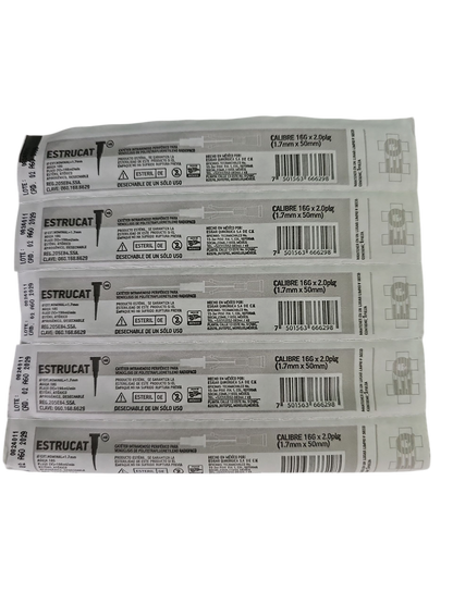 Catéter Punzocat #16 Gris ESTRUCAT – C/50 Unidades