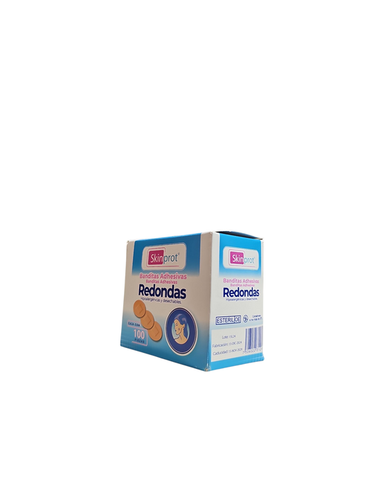 Curitas Adhesivas Redonadas C/100 Piezas