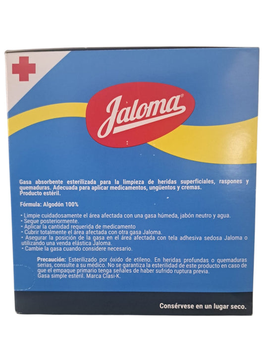 Gasa JALOMA 10 X 10 Cm -Paquete de 100 Piezas
