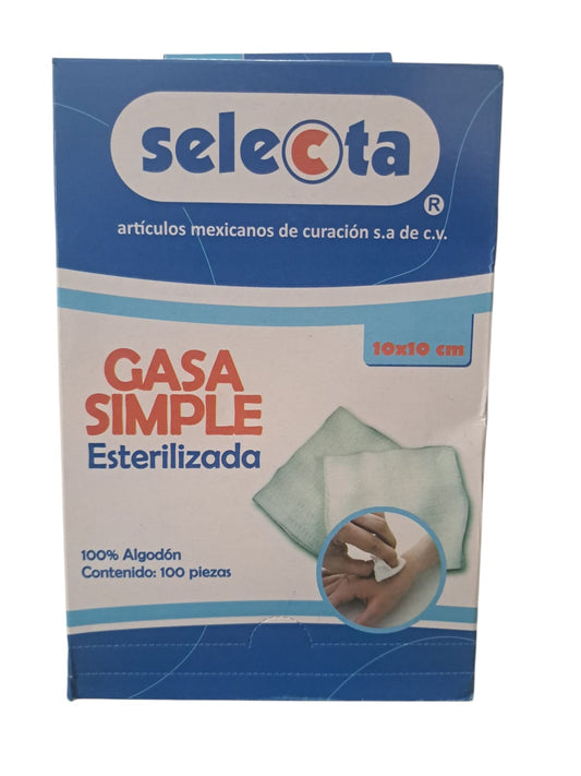 Gasa SELECTA 7.5 X 5 Cm -Paquete de 100 Piezas
