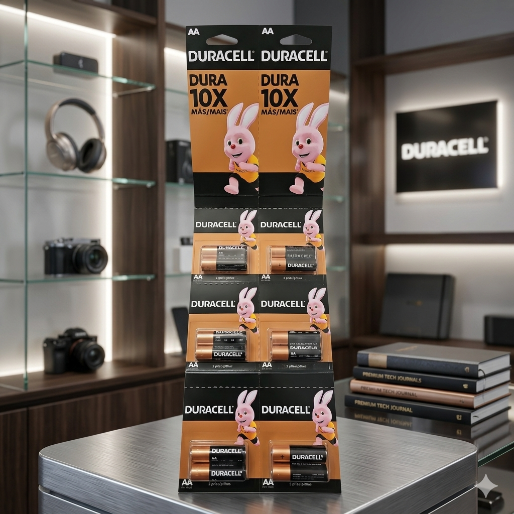 Pilas Duracell AA Exhibidor Con 12 Unidades