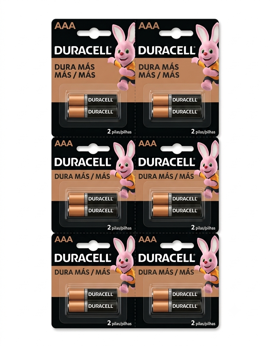 Pilas Duracell AAA Exhibidor Con 12 Unidades