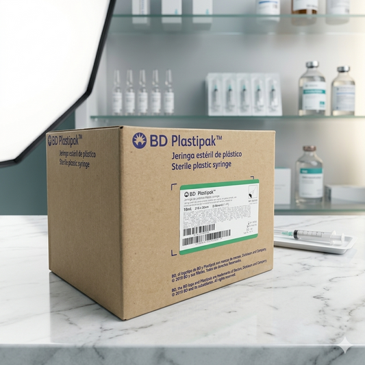 Jeringa Plastipak 10mL Verde Caja Con 100 Piezas