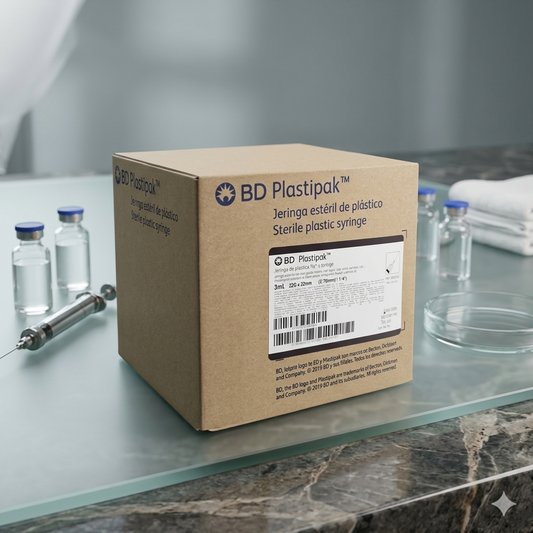Jeringa Platipak 3mL Negra Caja Con 100 Piezas