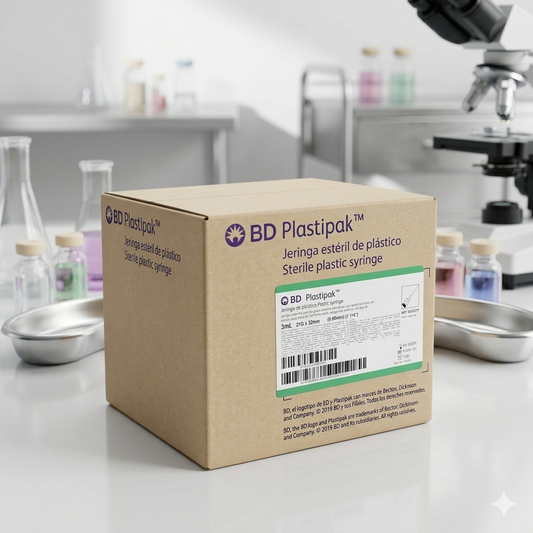 Jeringa Plastipak 3mL Verde Caja Con 100 Piezas